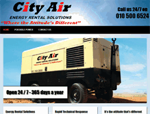 Tablet Screenshot of cityair.co.za